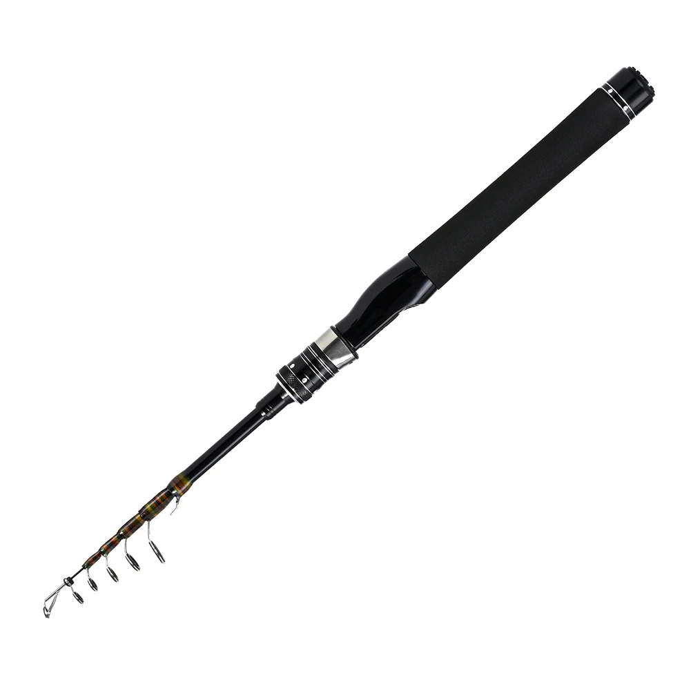 1pc Fishing Rod LEO Portable Carbon Fiber Telescopic Fishing Pole