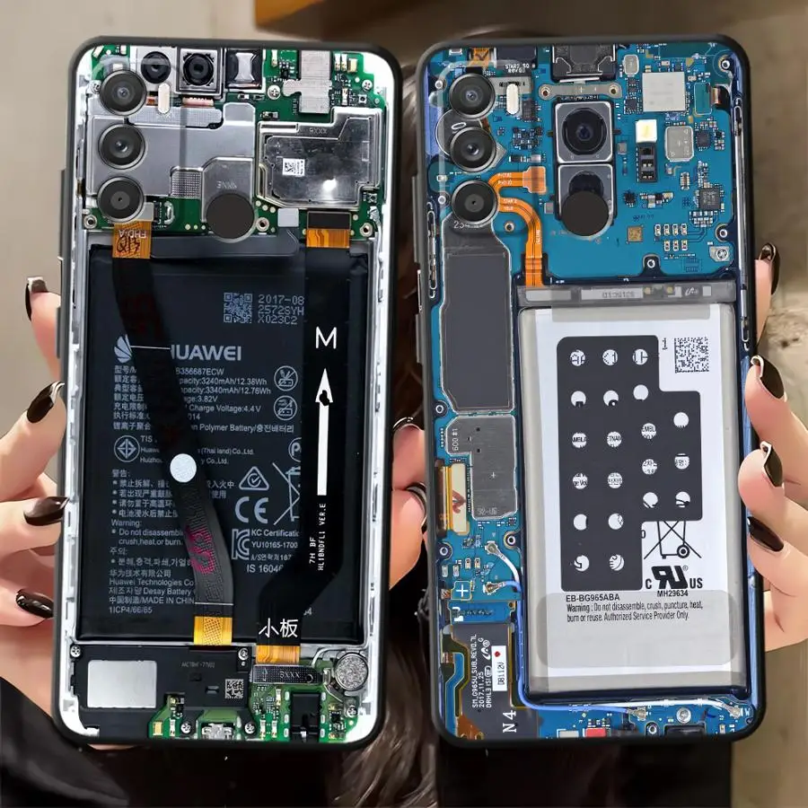 Premium Black Motherboard Circuit Board Protective Case