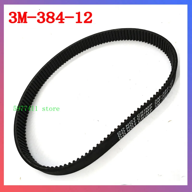 Motorcycle Scooter Drive Belt Rubber Toothed Drive Belt HTD 384-3M-12 Escooter Electric Scooter 384mm Length