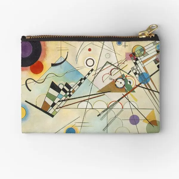 

Wassily Kandinsky, карманы на молнии, женское нижнее белье, бумажник, чистая упаковка, косметические карманные монеты, маленькие мужские носки, трусики для ключей