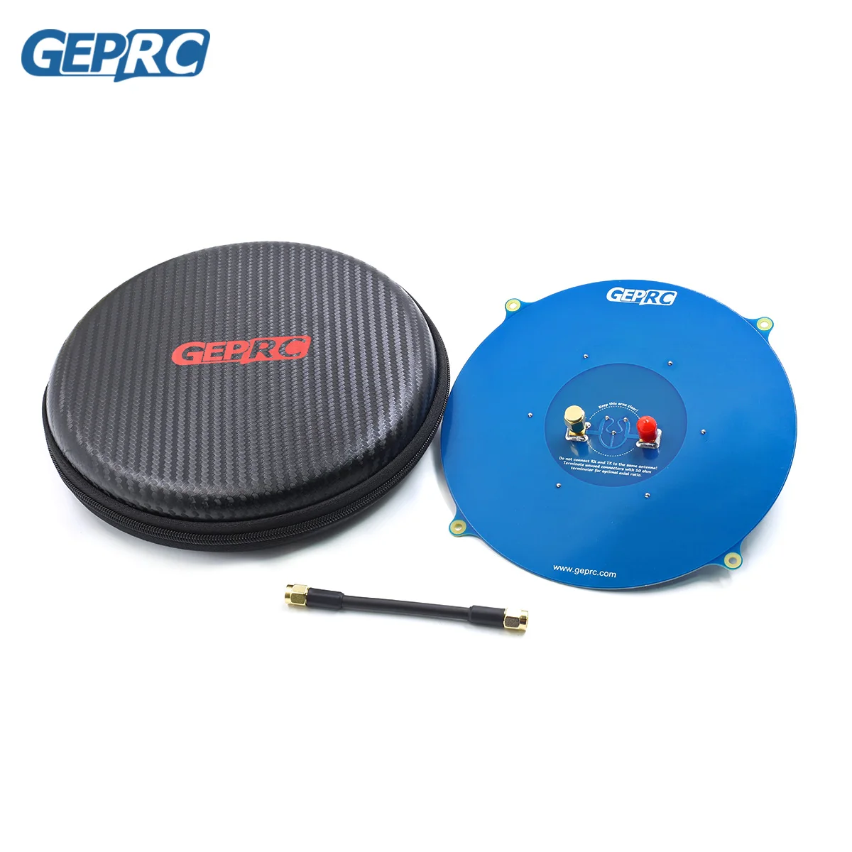 

GEPRC Triple Feed Array 5.8G 14DBI Circular Polarized FPV Antenna Compatible RHCP LHCP for RC Drone FPV Long Range VTX Goggle