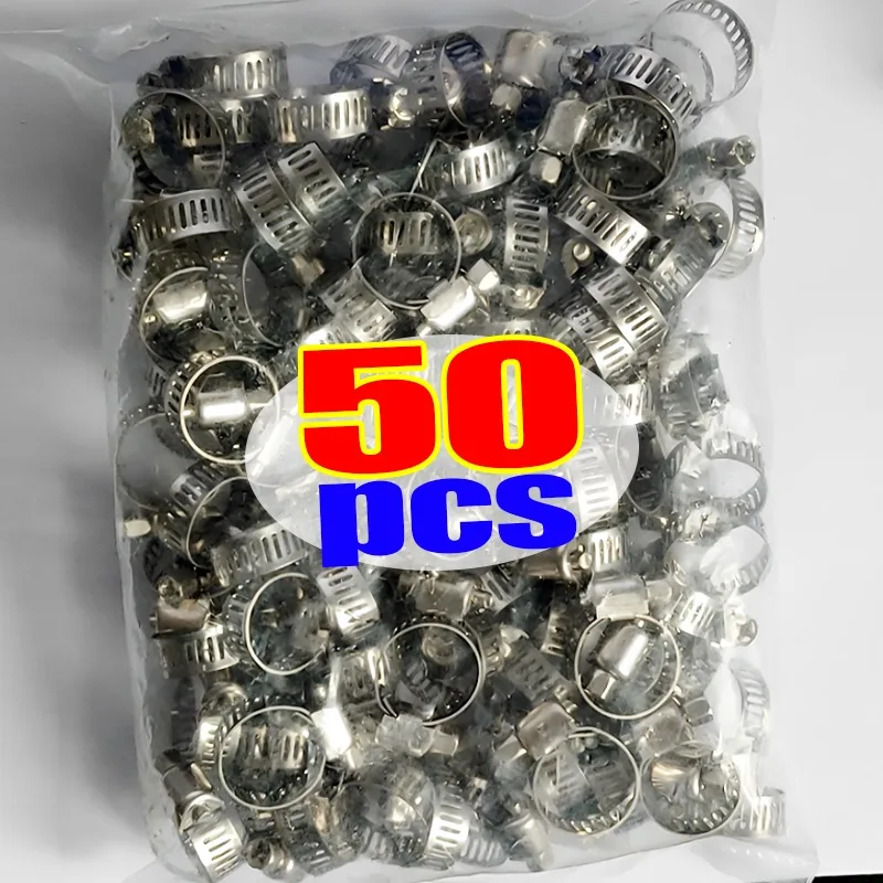 HPS Stainless Steel Worm Gear Liner Clamp Size 52 10pc Pack 2-13/16