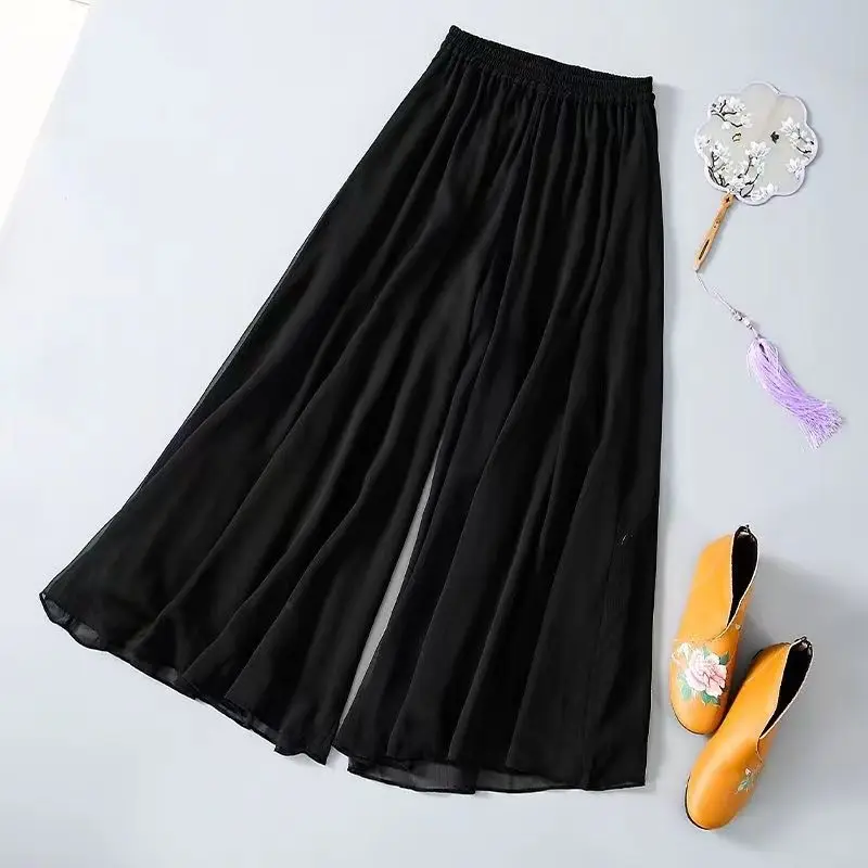 

Женские широкие брюки с завышенной талией, Модные свободные длинные брюки в Корейском стиле, Летние повседневные универсальные брюки, новинка L48