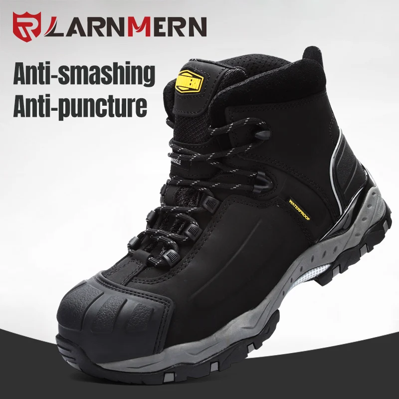 Safety Shoes Safety Boots Anti-static Waterproof Steel Toe Genuine Leather Punctureproof Construction