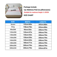 Waterproof Quilted Mattress Protector Cover Thickened Breathable Mattress Topper for Single or Double Bed 4