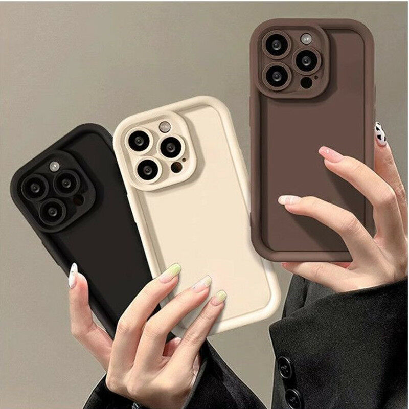 Case For Xiaomi Redmi Note 12 4G 8 9 11 10 13 Pro Plus 9S 11S 12S Redmi 12 12C 10 9A 9C A1 A2 Cover Matte Soft Plain Candy Color