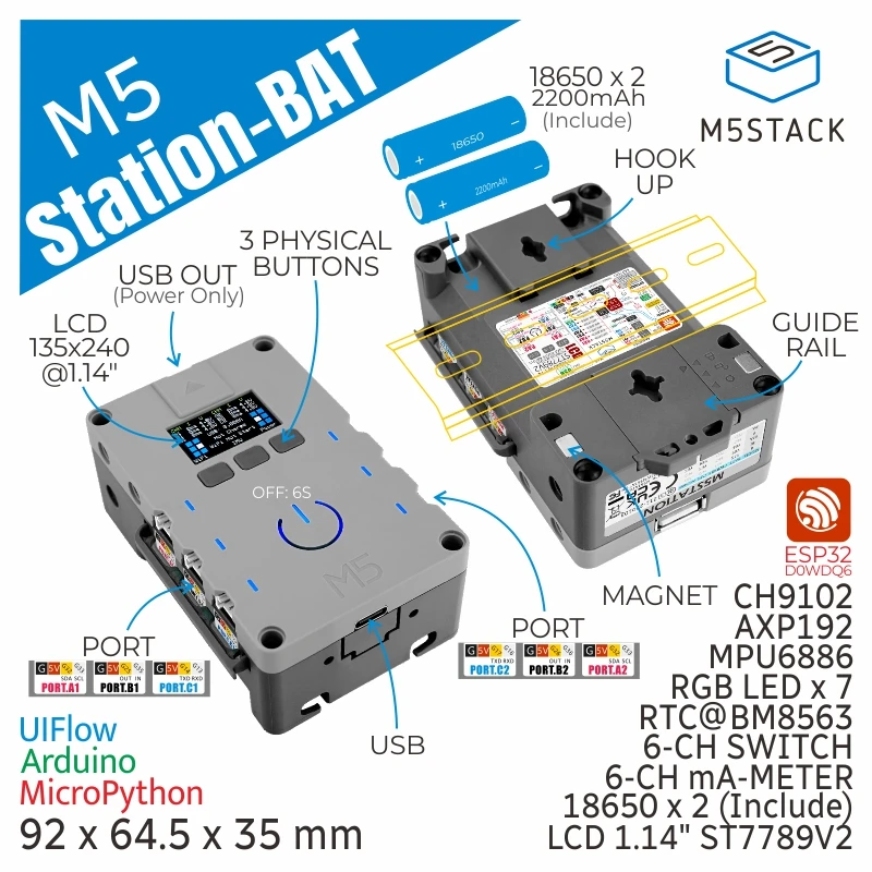 M5Stack  M5Stack ̼, ESP32 IoT  ŰƮ, ͸ 