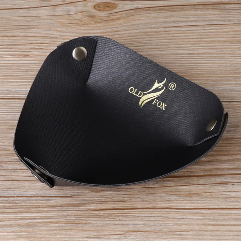 JIBILL PU leather tobacco soda tray Cigarette Sober Up Tray Portable Metal Snap Fastener Pipe Tobacco Storage Pipe Tray