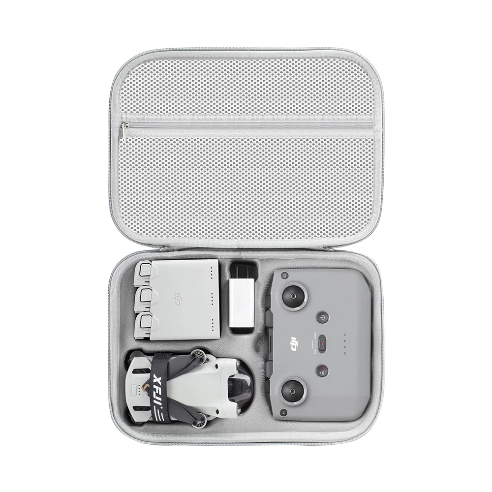 Sb967df81868849f8a08ca2721743fc83A Portable Carrying Case for DJI Mini3 Pro Storage Bag Mini3/Mini3 Pro Drone Accessories Snowflake Cloth Splash-proof Handbag