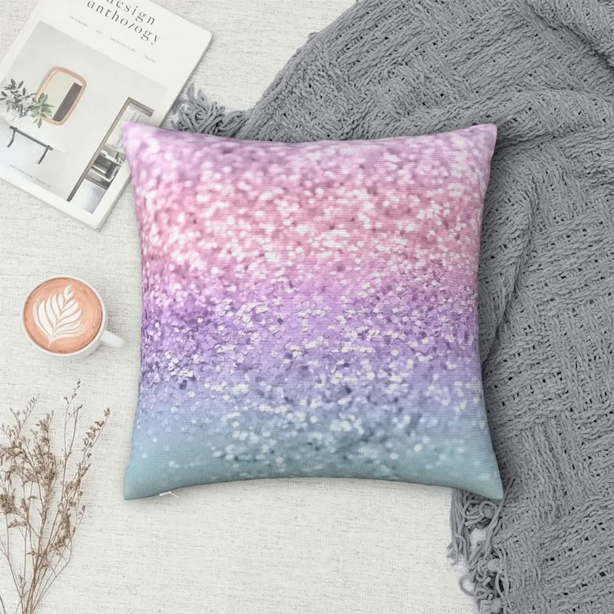 

Unicorn Girls Glitter Pillowcase Polyester Pillows Cover Cushion Comfort Throw Pillow Sofa Decorative Cushions Used for Home
