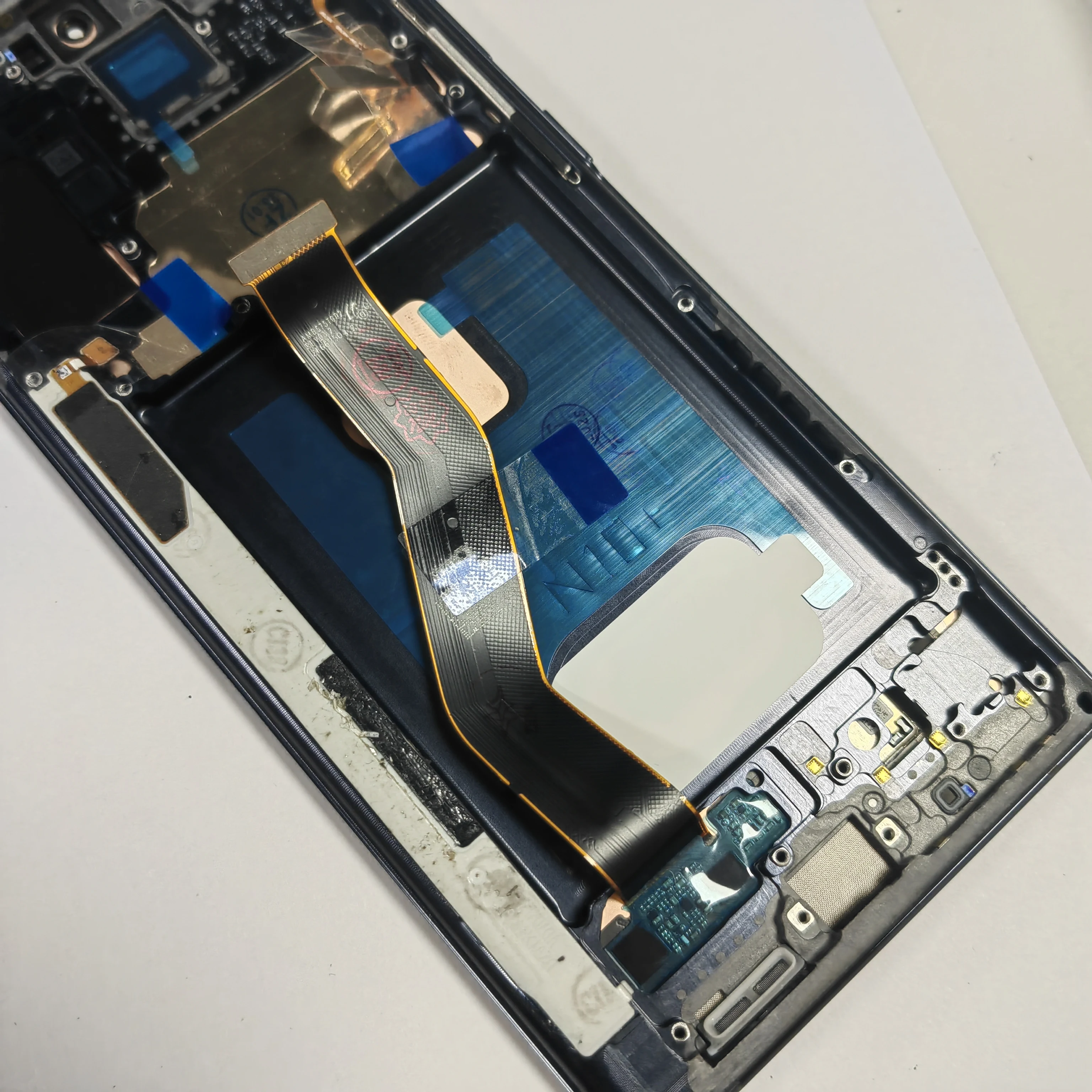 삼성 갤럭시 노트10 플러스용 OLED AMOLED 디스플레이 블랙 터치 패널 스크린 교체