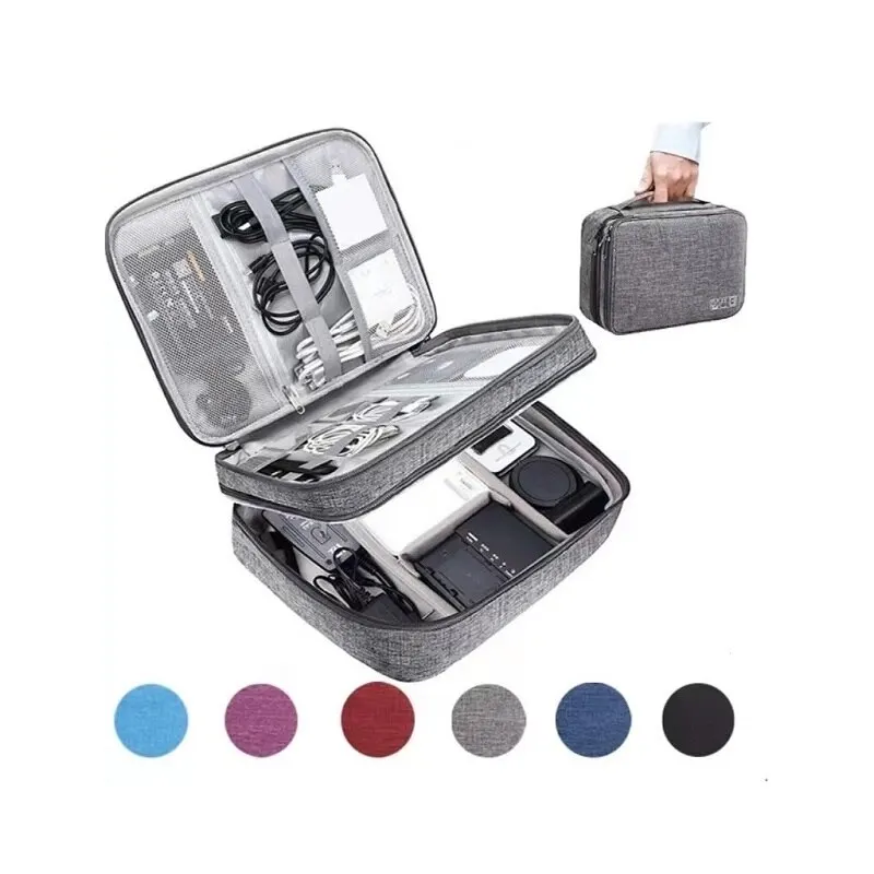 Portacavi Organizer TYCKA Borsa Accessori Elettronici Organizzatore, Custodia Da Viaggio Per Cavi, Piccola Custodia Organizzatore Cavi - Foto 12