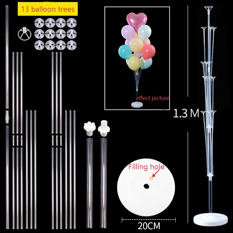 Birthday Party Decoration Set 1 Set Table Float Balloon Stand Birthday Party Decoration Festival Bath Wedding Balloon Stand Party Supplies Accessories