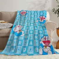 Thick Blanket for Winter Doraemon Fluffy Plaid Decorative Sofa Blanket King Size Custom Blankets and Throws Home Interior Throw 2