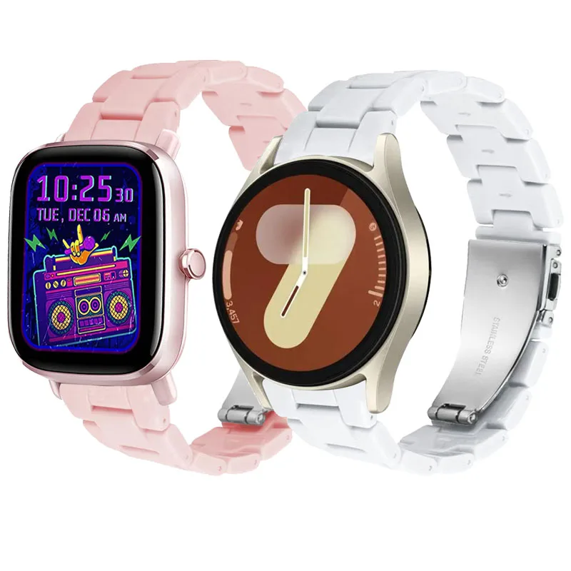 Elegant Smartwatch Replacement Band - 20mm/22mm Adjustable Bracelet