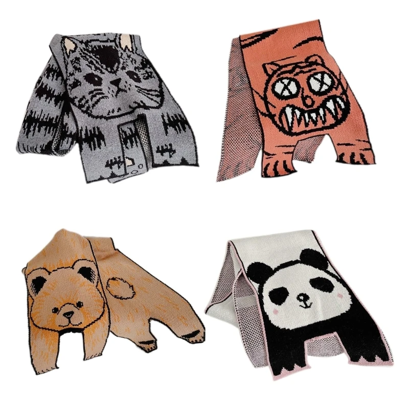 

Winter Scarf Panda Print Shawl Wraps Soft Warm Blanket Scarves Bear Tiger Cat Dropshipping