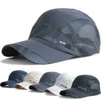 Summer Sun Hat for Men Women Running Fishing Mesh Quick Dry Sports Golf Cap Unisex UV Protection Baseball Caps Men's Peaked Cap 1