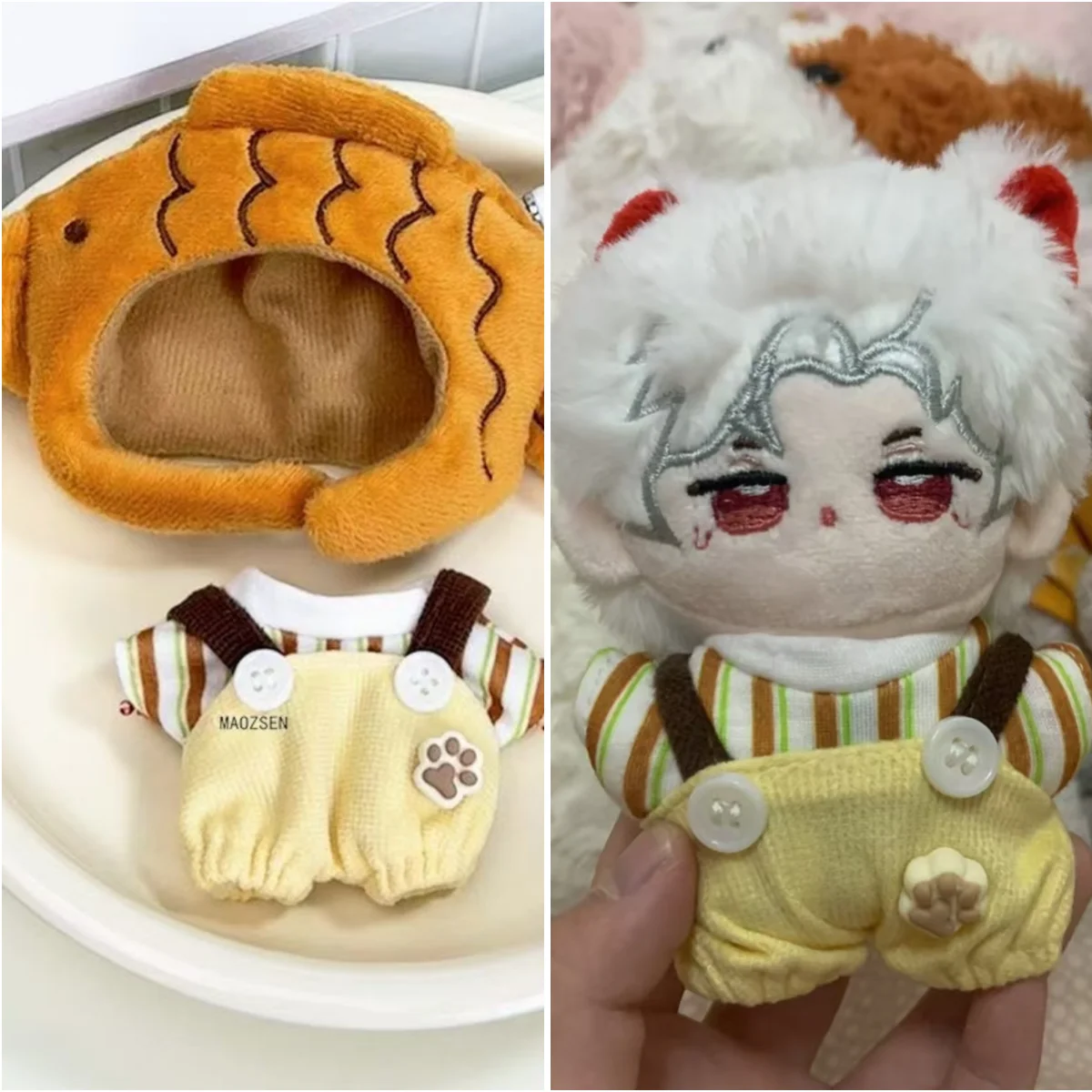 Plush Toy Accessories 10cm Cotton Doll Hat T-shirt shorts