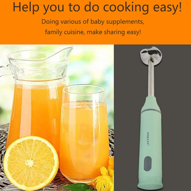 혁신적인 주방 필수품: Sokany 4 in 1 휴대용 전기 믹서기