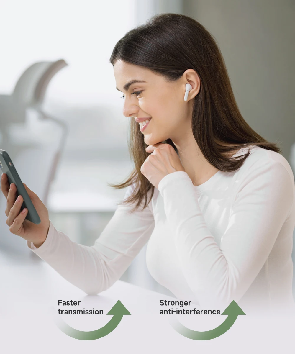 Fones Sem Fio Earbuds, Bluetooth 5.3, Driver