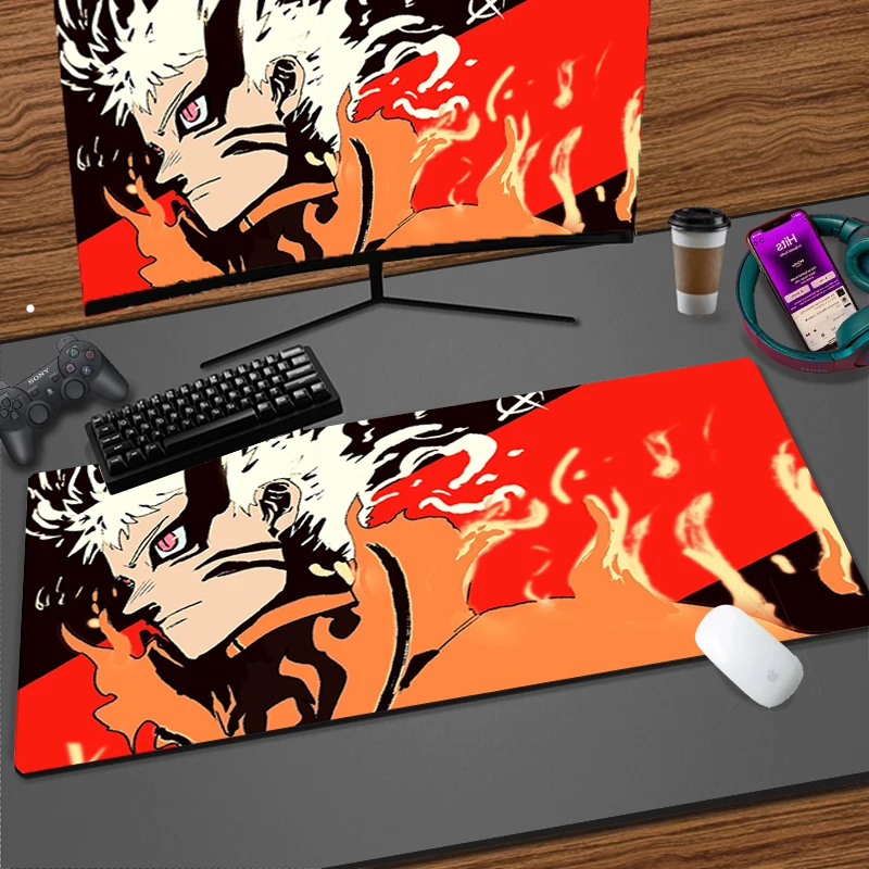 

Игровые коврики для мыши Naruto, коврик для мыши, противоскользящий, крутые компьютерные аксессуары, мягкий коврик для клавиатуры, большой домашний толстый Настольный коврик HD