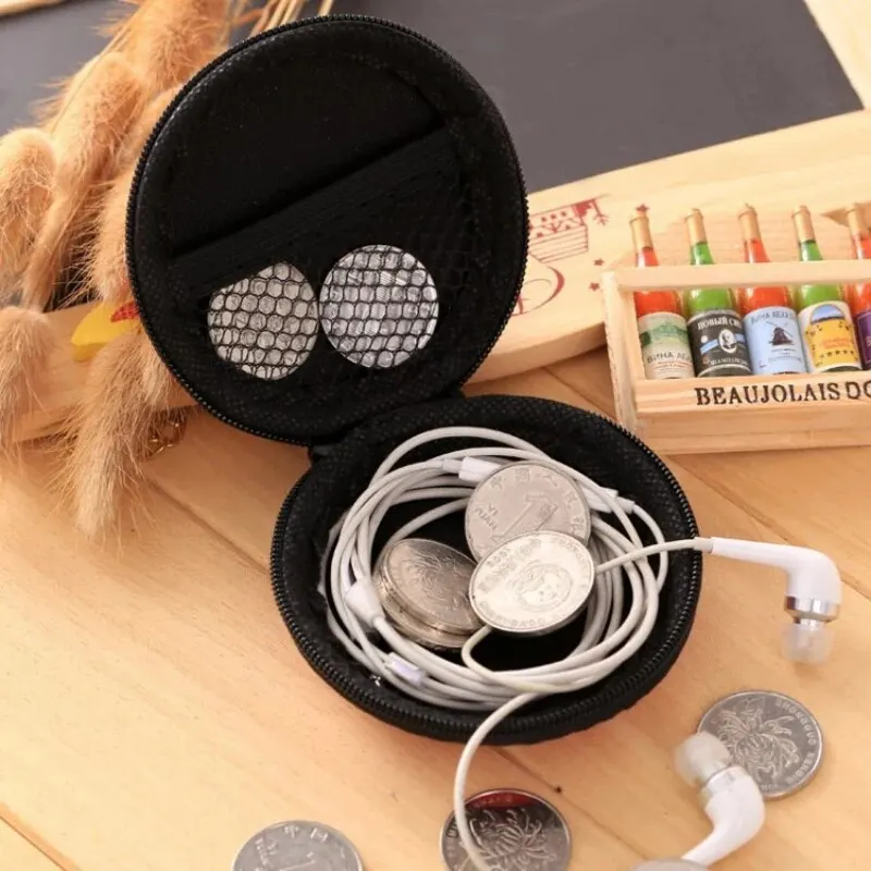 Earphone Holder Case Multifunctional Storage Bag Carrying Hard Bag Box Case For Headphone Accessories Earbuds Memory Card Cable