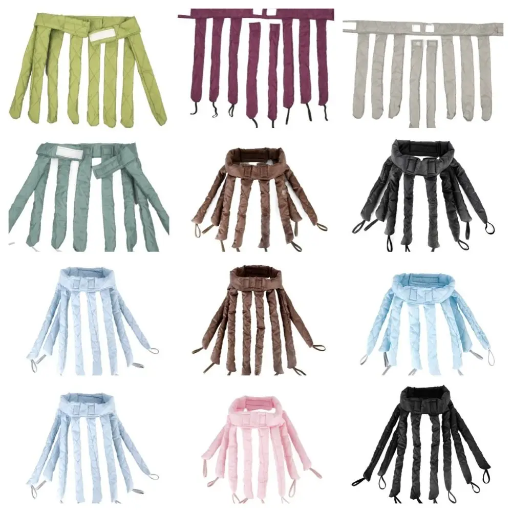 문어 모양의 유연한 무열 헤어 컬러 헤어 스타일링 도구 수면용 컬링 헤드밴드 부드러운 DIY 오버나이트 헤어 롤러 소녀용