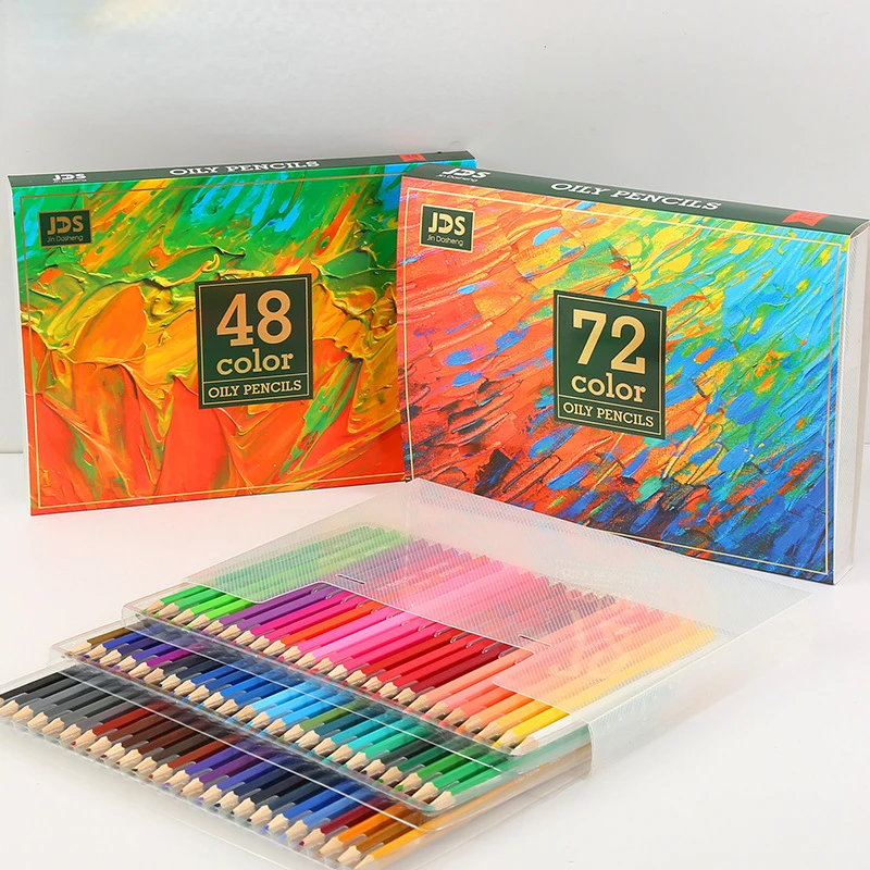 Oil Based Colored Pencils - 48 Colors