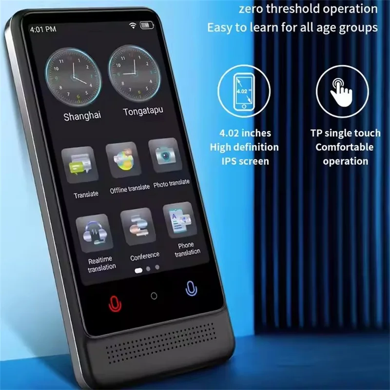 Portable Offline Cantonese Translator 137 Languages Camera Text Voice Device Real-Time Smart Voice Photo M12 Translation Machine