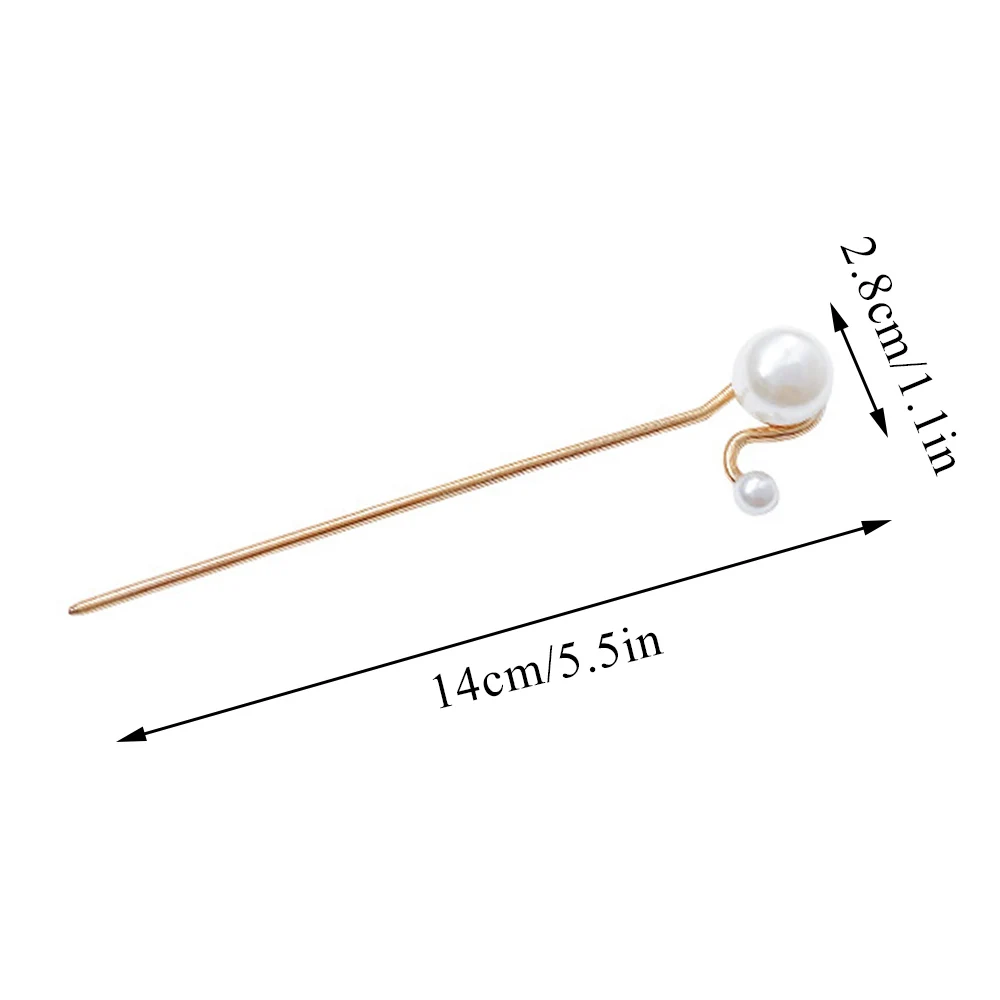 Grampos de cabelo minimalistas com pérolas grandes, ideais para coque, estilo chinês, para mulheres. Presilhas e grampos de cabelo para cabelo._voghion.com