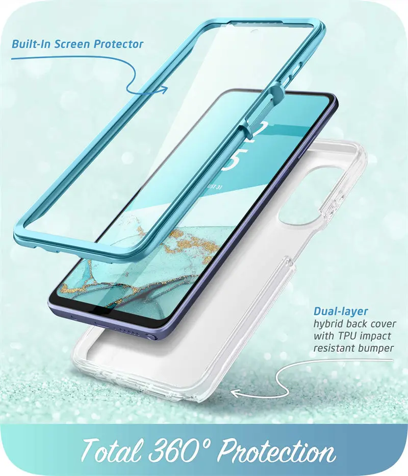 For Moto G Stylus Case 5G (2022) I-BLASON Cosmo Cosmo Slim Full-Body Stylish Protective Case with Built-in Screen Protector