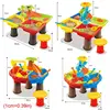 Kids Sand and Water for Play Table Garden Sandpit for Play Set 6