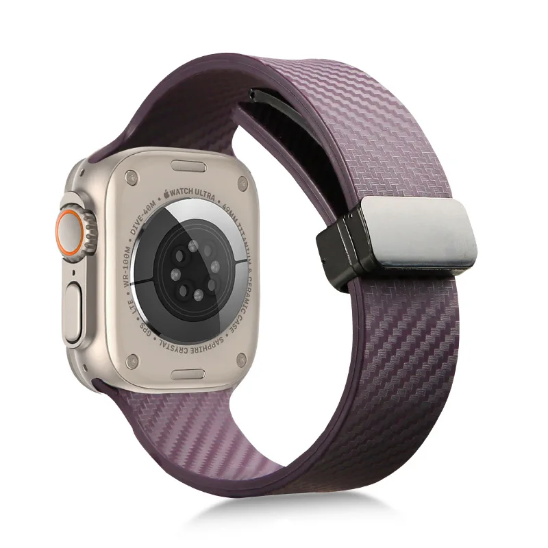 Carbon Fiber Pattern Watch Strap Bracelet