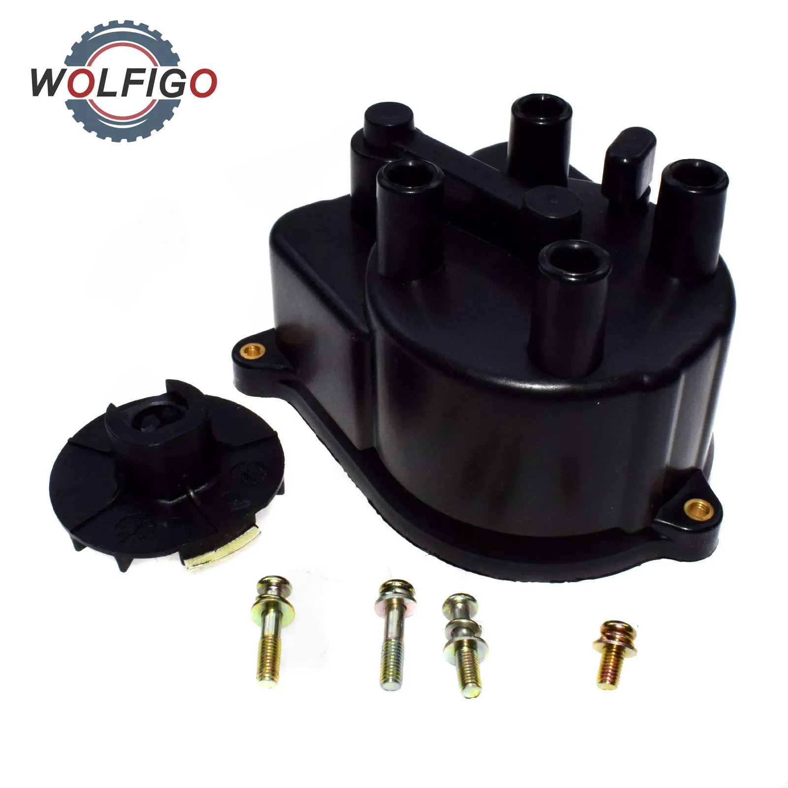 WOLFIGO Set Ignition Distributor Rotor & Cap Kit For Honda Accord CR-V Civic Acura Integra 30103P08003 30102-P54-006