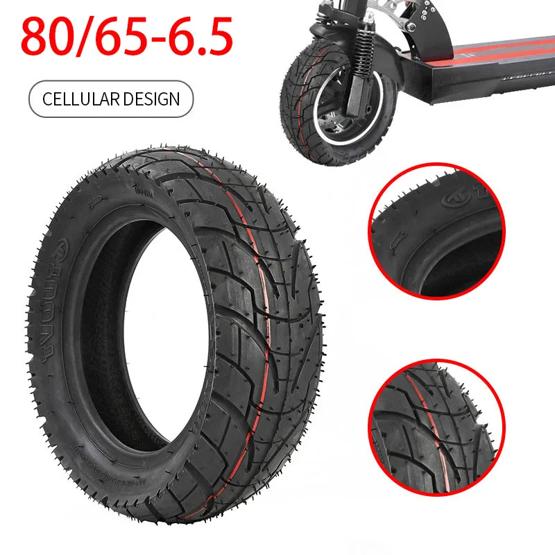 

80/65-6 Tire for 10 Inch Folding Electric Scooter ZERO 10X Dualtron KUGOO M4 Thickened Widened