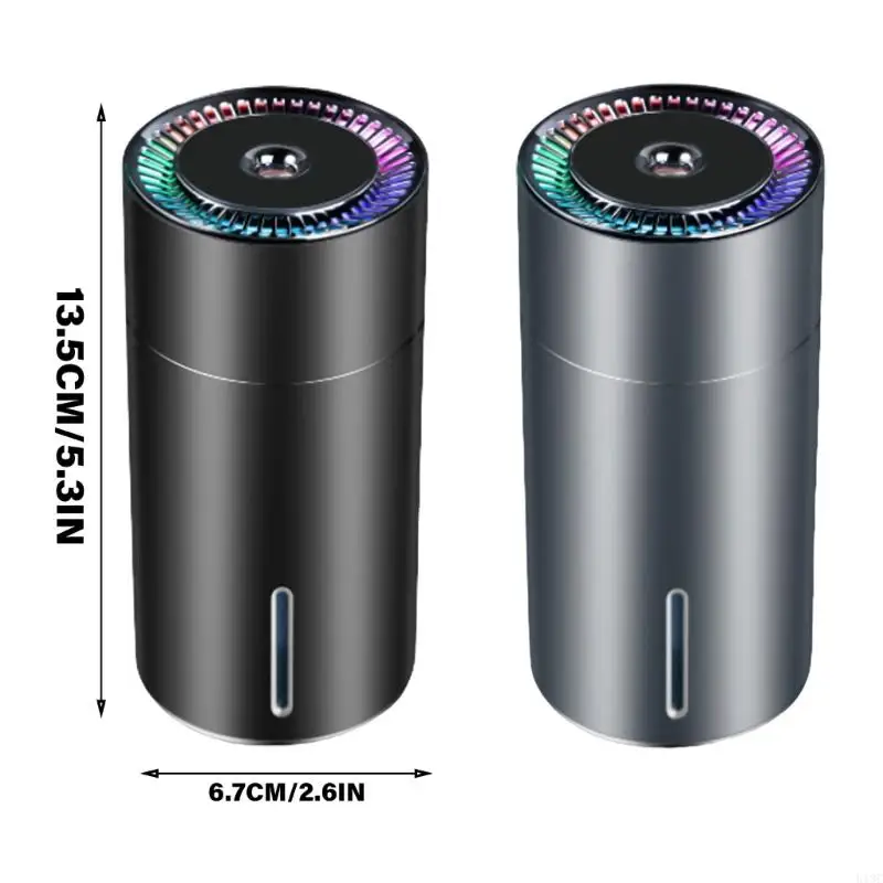 U13C Car Air Freshener with Essential Oils Quiet Operate Scent Diffuser Car Scent Humidifier for Improves Drives Comfort