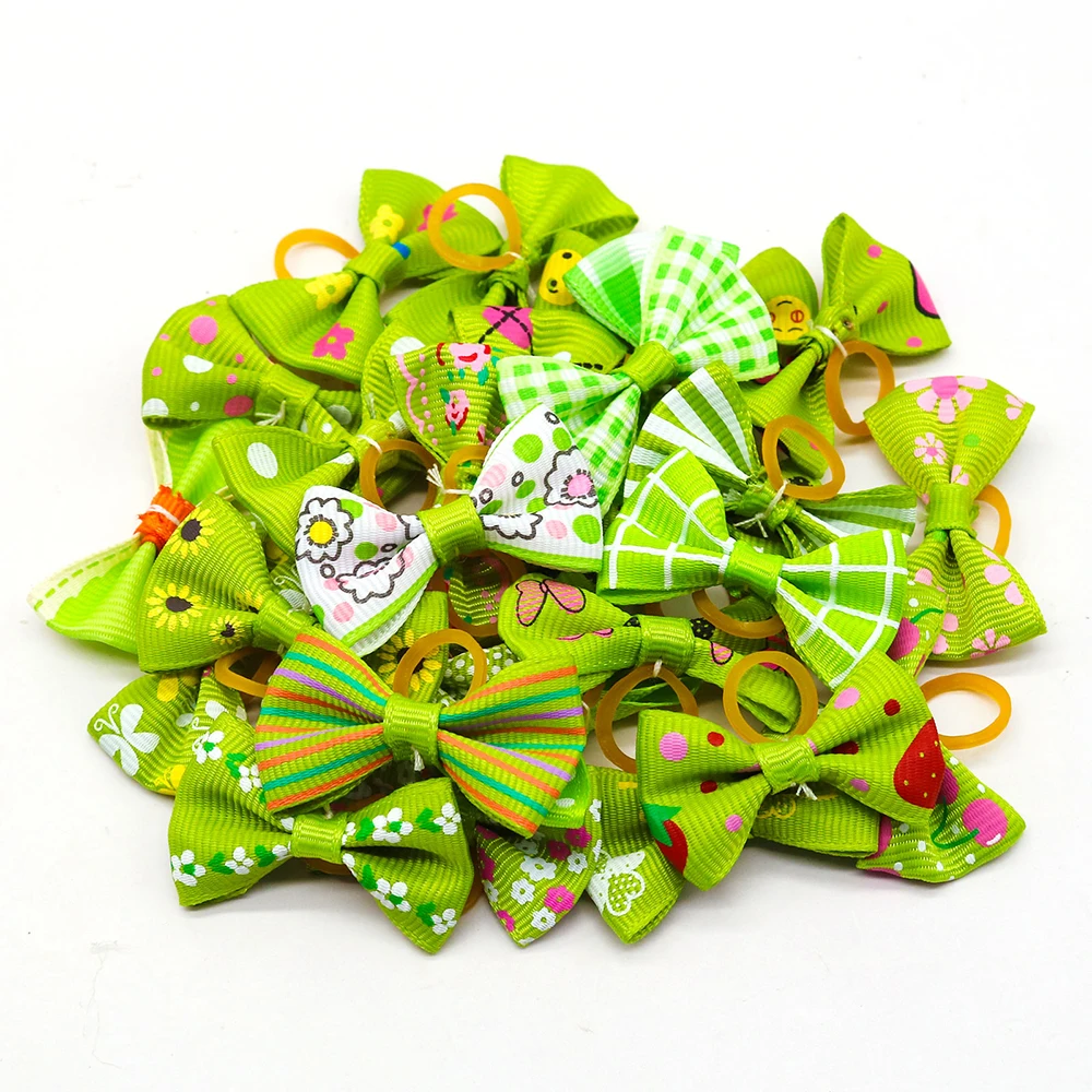 Pet Dog Accessories Little Bow Dog Bows Pet Hair Accessories 30pcs