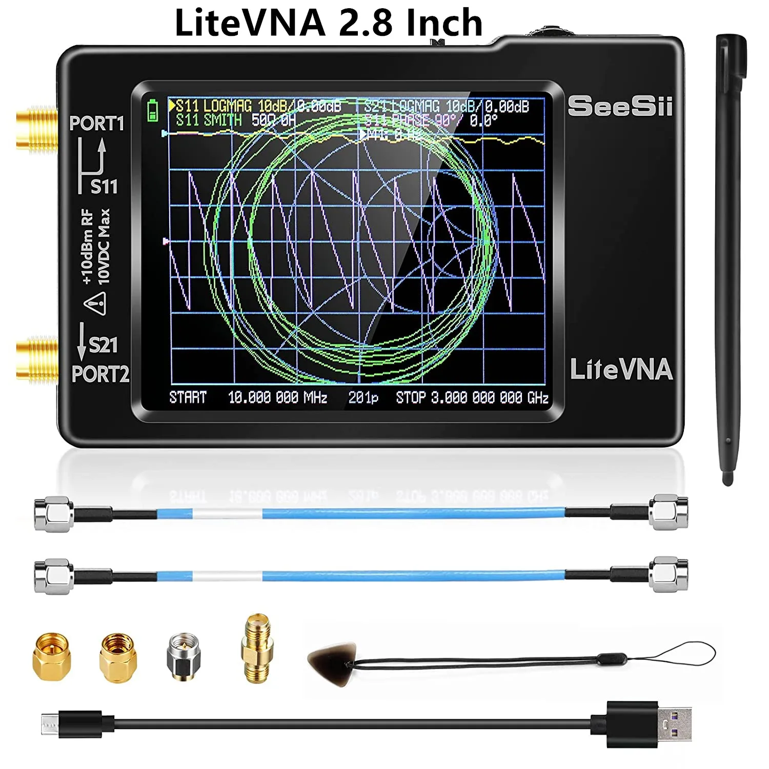 NanoVNA analyzer LiteVNA Vector Network Analyzer Antenna Analyzer Support Data Storage litevna 64