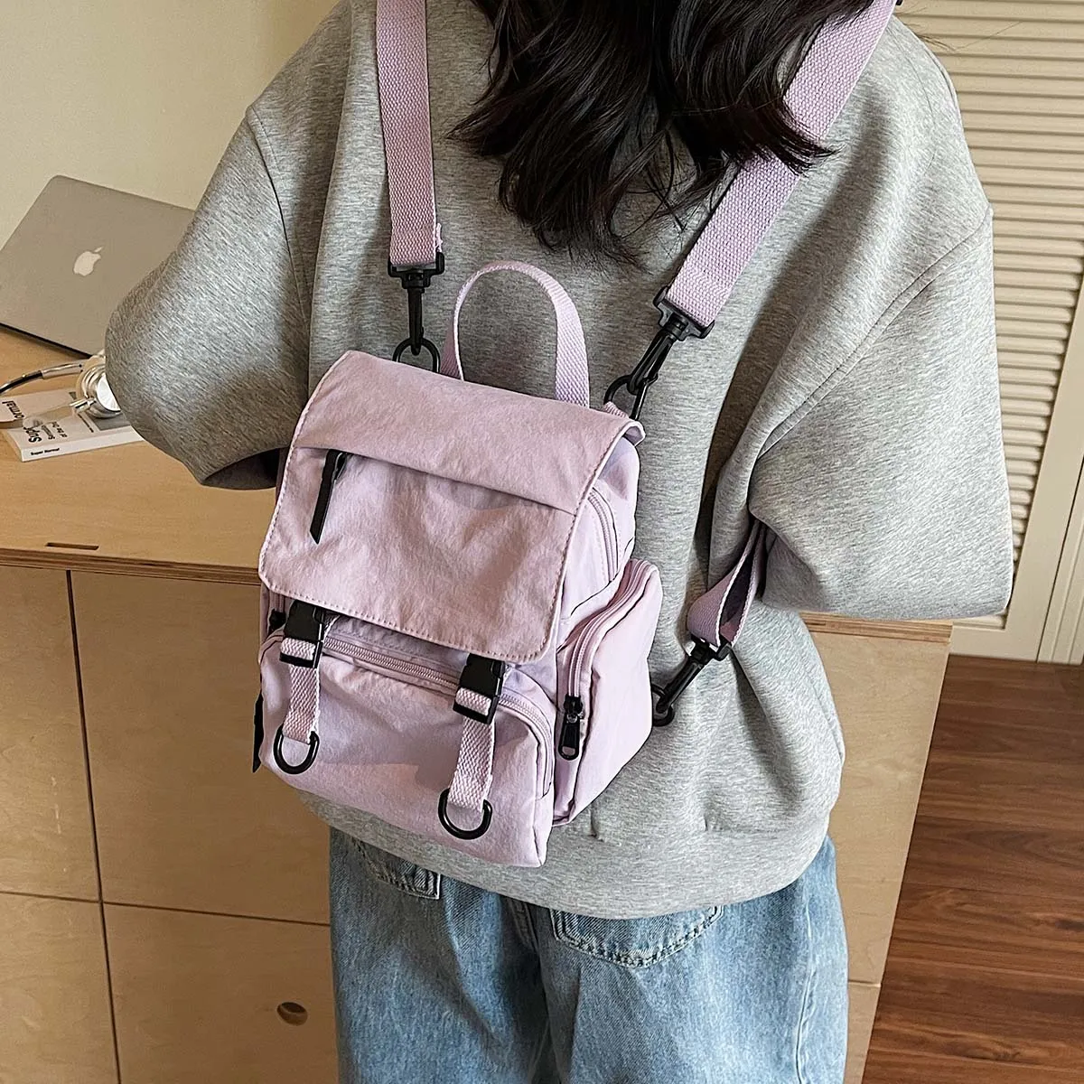 Multifunctional Shoulder Bag, Women's Backpack, Handbag, Crossbody Bag, Travel Lightweight Backpack, Gift, Hiking Bag, Trekking Camping Student Class Breakfast Bag