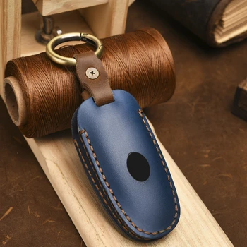 Copertura chiave auto in pelle fatta a mano a 3 pulsanti per Hyundai Tucson 2021 2022 Keyless Entry 2 Copertura chiave auto in pelle fatta a mano a 3 pulsanti per Hyundai Tucson 2021 2022 Keyless Entry - Copertura chiave auto in pelle fatta a mano a 3 pulsanti per Hyundai Tucson 2021