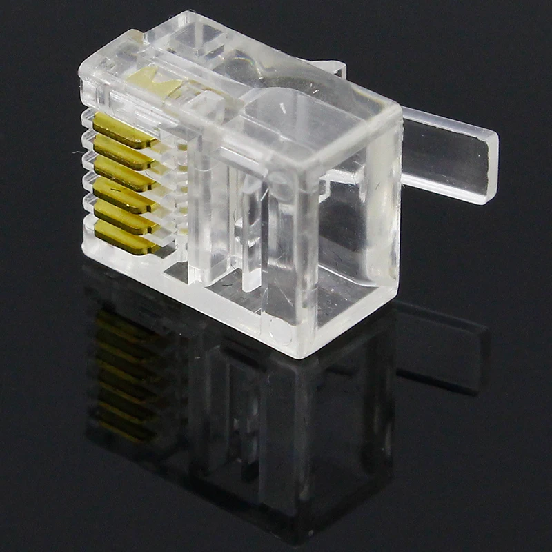 10 Pz Angolo Destro PCB 6P6C RJ11 Connettore Telefono Presa - Foto 2