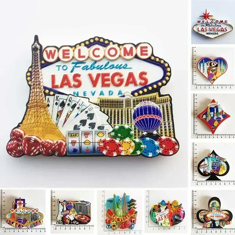 World Tourism Fridge Magnet Souvenir USA Las Vegas Florida Cultural Landscape Refrigerator Stickers Gift Set Home Decoration magnetic fridge magnets,magnetic sticker,magnetic fridge stickers,refrigerator decor