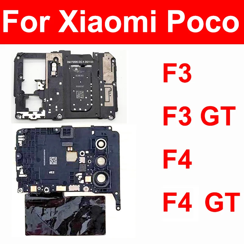 Фото Крышка материнской платы антенны для Xiaomi Pocophone POCO F3 GT F4 F4 GT, крышка материнской платы с сигналом, задняя рамка, корпус основной платы №1