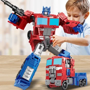Modello di auto robot Collezione di action figure in PVC Modello di deformazione fredda Giocattolo regalo per bambini in ABS per ragazzi