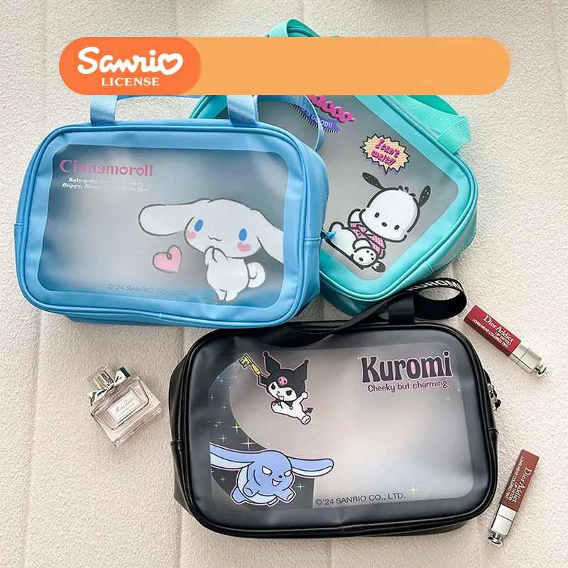 

Kawaii Sanrio косметичка Hello Kittys Mymelody Kuromi Cinnamoroll милый аниме мешок для мытья большой емкости сумка для хранения водонепроницаемый подарок