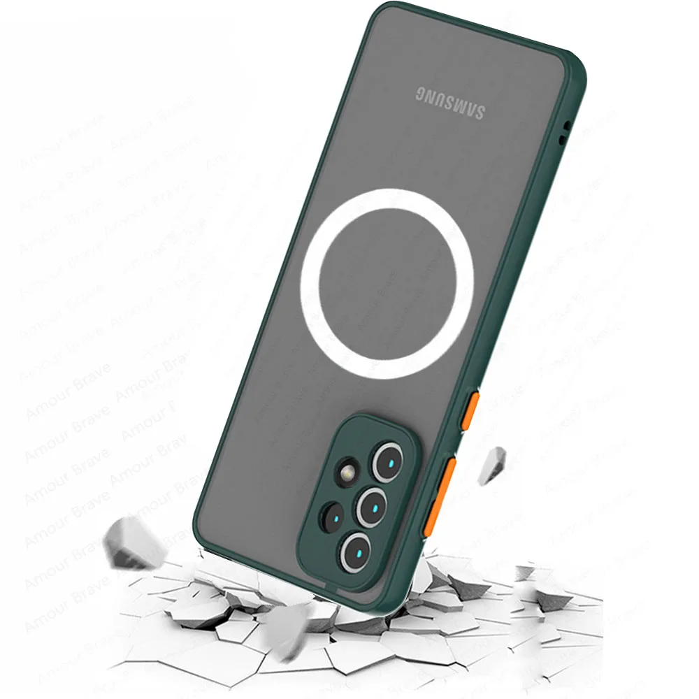Luxury Magnetic Matte Shockproof Back Cover Case
