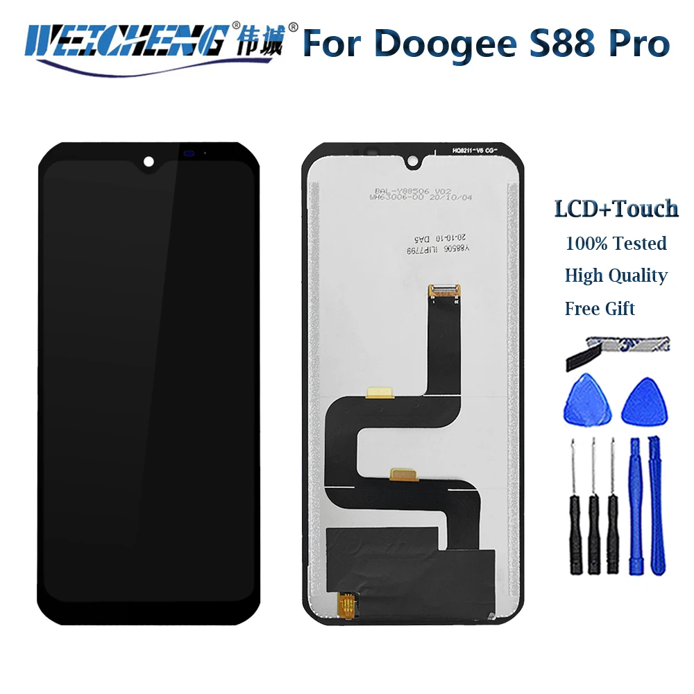 Per Doogee S88 Plus Display Lcd Touch Screen Digitizer Assembly Per Doogee S88 Pro Lcd Screen Repair Doogee S88 Display Lcd