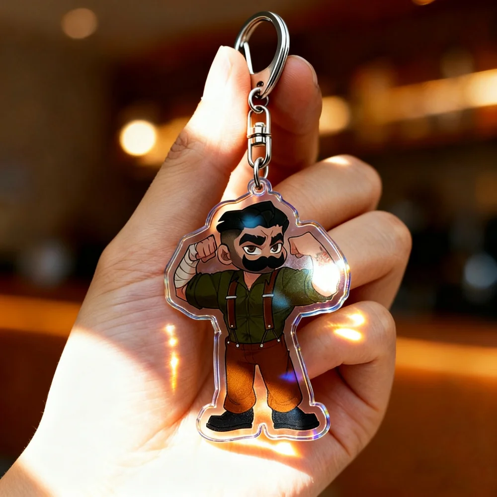 Adorable Cartoon Mecha Man Keychain - Stylish Accessory
