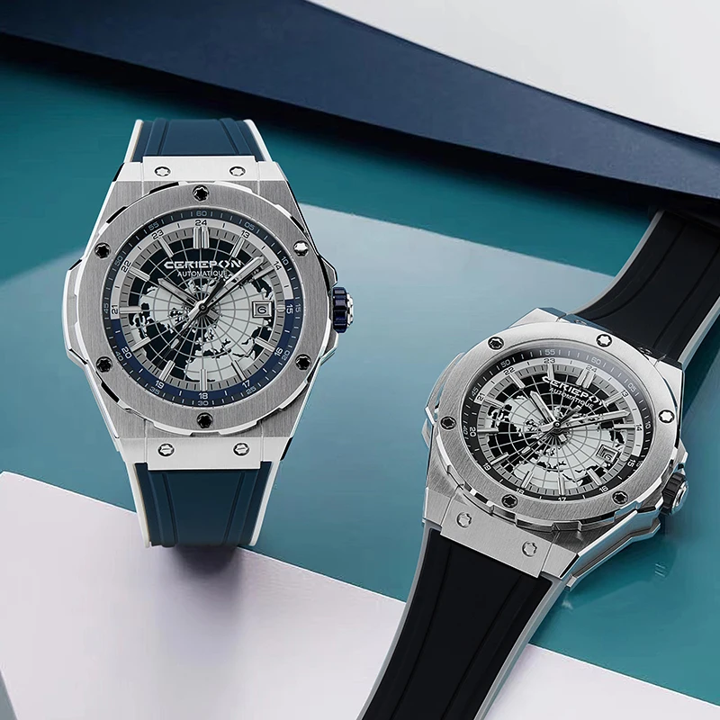 Luxury Top Brand Man Automatic Movement Watch Pagani Designs Mechanical Watches For Man Skeleton Dial Wristwatches Reloj Homber 6