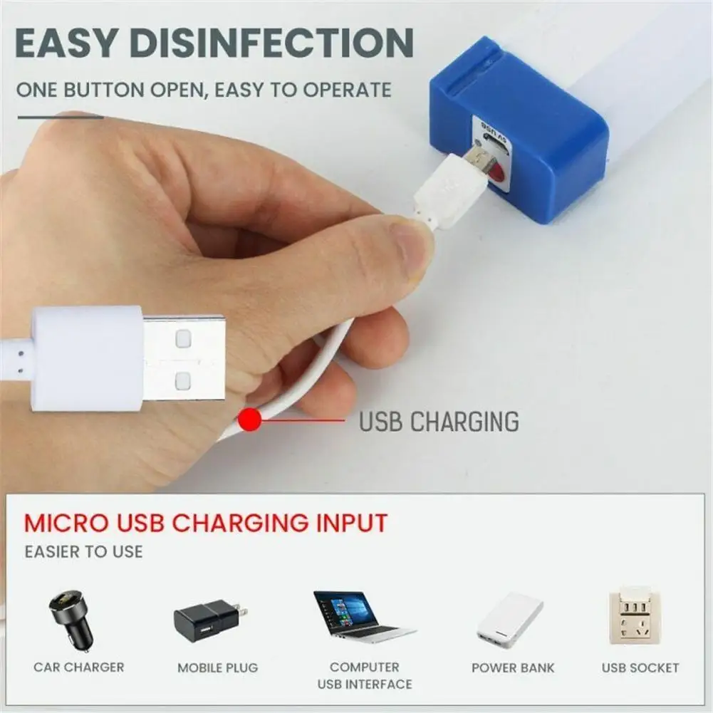 1pcMulti-function LED Night Light USB Rechargeable Emergency Light DC5V 30w/60w/80w Night Lamp for Outdoor Indoor Work